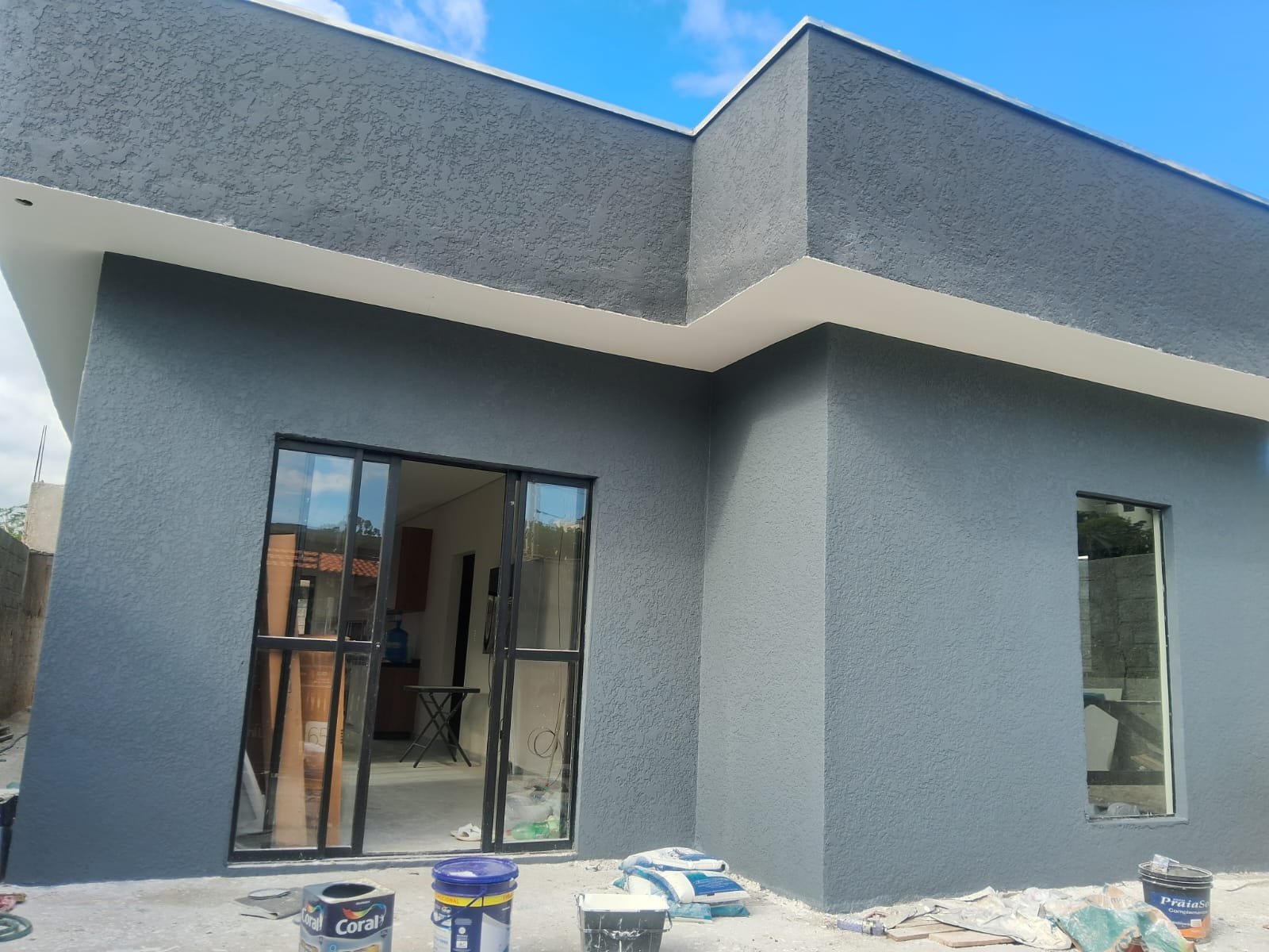 Obra de alvenaria realizada pela Litoral Norte Construtora